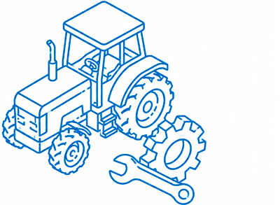 Icono de industrial y agrícola